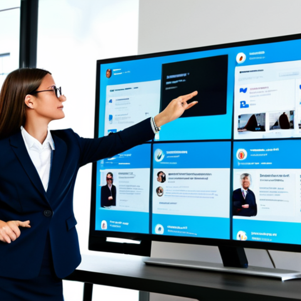 Social Media Trend Analysis**
"A digital marketing professional, fully clothed in business casual attire, analyzing real-time social media trends on a large monitor displaying Twitter and Instagram feeds. The scene is a bright, modern office environment. Perfect anatomy, correct proportions, well-formed hands, natural pose. Safe for work, appropriate content, professional, modest, family-friendly."
**